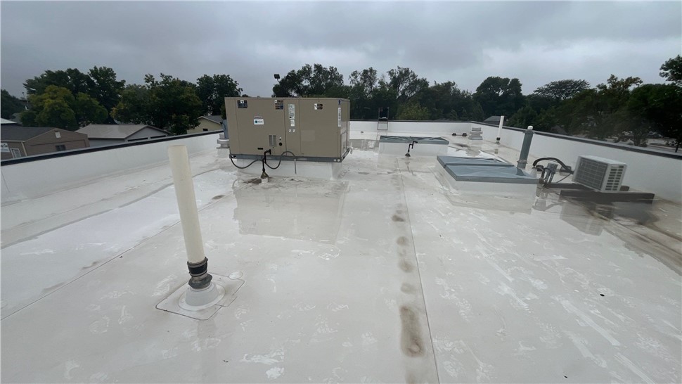After image of GAF TPO commercial roof installation in Pierre SD.