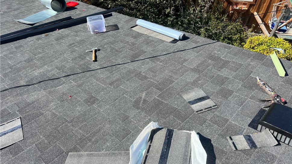 Rapid City SD roof installation in progress with underlayment before shingle placement