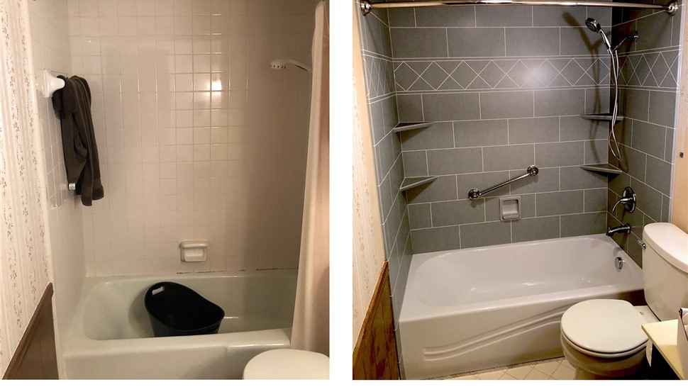 Before and After of a bath conversion