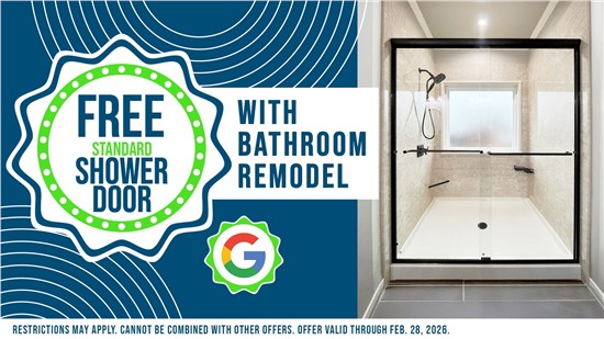 Free Standard Size Shower Door!