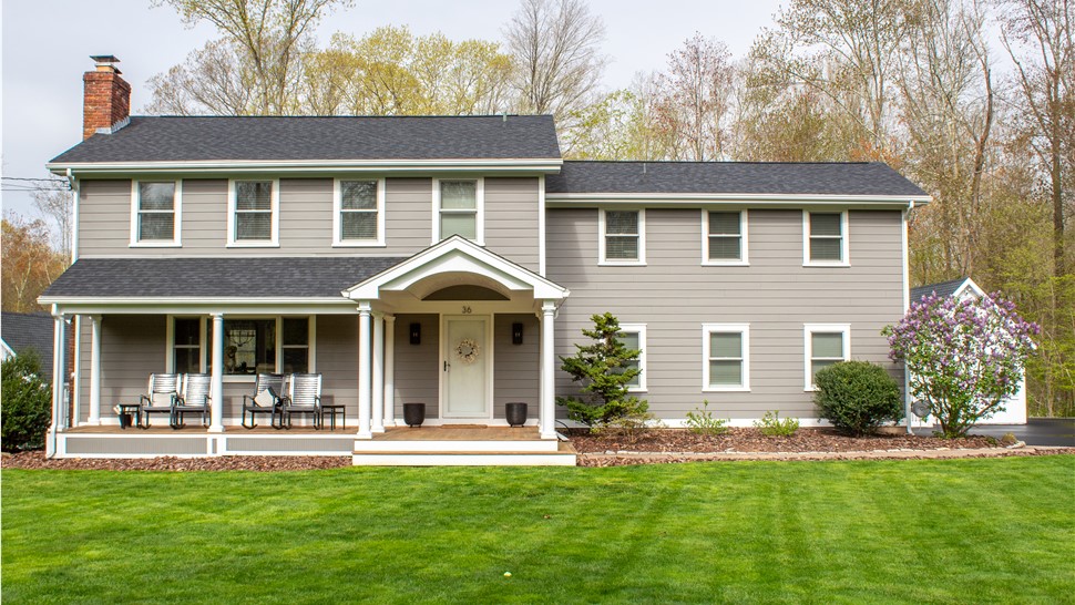 Gutters, Siding, Windows Project in Northford, CT by Burr Roofing, Siding & Windows