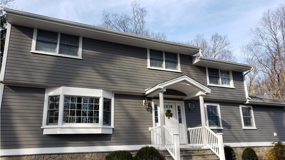 Siding Project in Ridgefield, CT by Burr Roofing, Siding & Windows