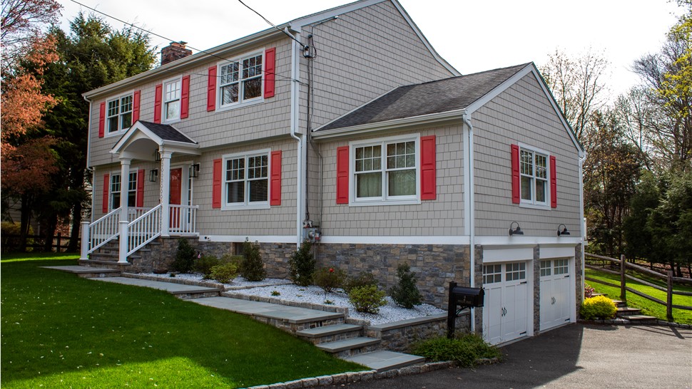 Siding, Windows, Portico Project in Stamford, CT by Burr Roofing, Siding & Windows