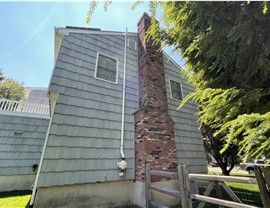 Portico, Siding, Windows Project in Stamford, CT by Burr Roofing, Siding & Windows