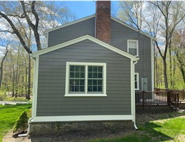 Portico, Siding Project in Stamford, CT by Burr Roofing, Siding & Windows