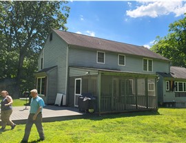 Doors, Gutters, Portico, Roofing, Siding, Windows Project in New Canaan, CT by Burr Roofing, Siding & Windows