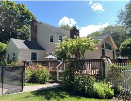 Doors, Gutters, Portico, Roofing, Siding, Windows Project in Fairfield, CT by Burr Roofing, Siding & Windows