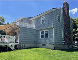 Portico, Siding, Windows Project in Stamford, CT by Burr Roofing, Siding & Windows