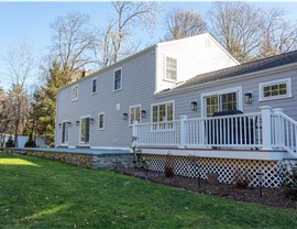 Gutters, Porches, Portico, Roofing, Siding, Windows Project in Westport, CT by Burr Roofing, Siding & Windows