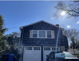 Gutters, Portico, Siding, Windows Project in Stamford, CT by Burr Roofing, Siding & Windows