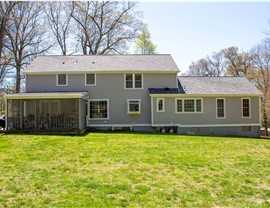 Doors, Gutters, Portico, Roofing, Siding, Windows Project in New Canaan, CT by Burr Roofing, Siding & Windows