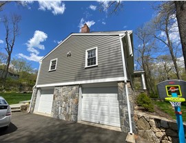 Portico, Siding Project in Stamford, CT by Burr Roofing, Siding & Windows