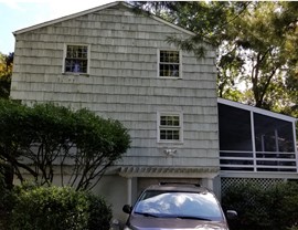 Portico, Siding, Windows Project in New Canaan, CT by Burr Roofing, Siding & Windows