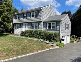 Portico, Siding, Windows Project in Stamford, CT by Burr Roofing, Siding & Windows