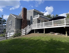 Portico, Siding, Windows Project in Stamford, CT by Burr Roofing, Siding & Windows