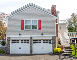 Portico, Siding, Windows Project in Stamford, CT by Burr Roofing, Siding & Windows