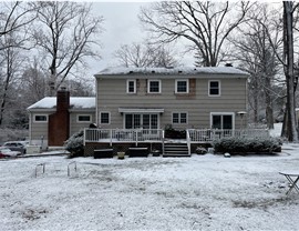 Gutters, Portico, Siding, Windows Project in Stamford, CT by Burr Roofing, Siding & Windows