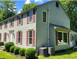 Doors, Gutters, Portico, Roofing, Siding, Windows Project in New Canaan, CT by Burr Roofing, Siding & Windows