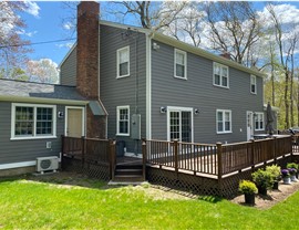 Portico, Siding Project in Stamford, CT by Burr Roofing, Siding & Windows