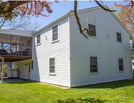 Gutters, Siding, Windows Project in New Canaan, CT by Burr Roofing, Siding & Windows