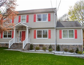 Portico, Siding, Windows Project in Stamford, CT by Burr Roofing, Siding & Windows