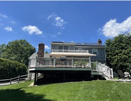 Portico, Siding, Windows Project in Stamford, CT by Burr Roofing, Siding & Windows