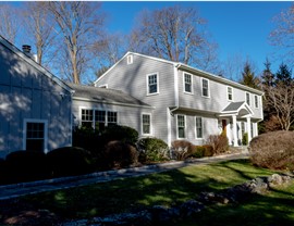 Gutters, Porches, Portico, Roofing, Siding, Windows Project in Westport, CT by Burr Roofing, Siding & Windows