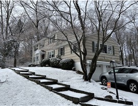 Gutters, Portico, Siding, Windows Project in Stamford, CT by Burr Roofing, Siding & Windows