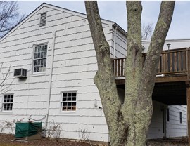 Gutters, Siding, Windows Project in New Canaan, CT by Burr Roofing, Siding & Windows