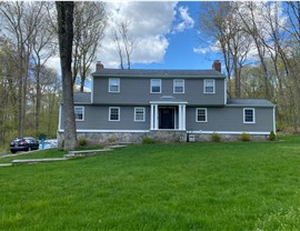 Portico, Siding Project in Stamford, CT by Burr Roofing, Siding & Windows