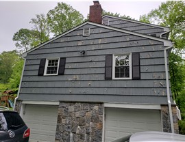 Portico, Siding Project in Stamford, CT by Burr Roofing, Siding & Windows