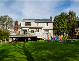 Portico, Siding, Windows Project in Stamford, CT by Burr Roofing, Siding & Windows