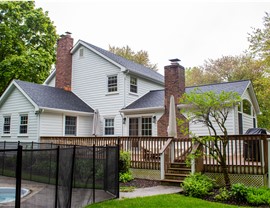 Doors, Gutters, Portico, Roofing, Siding, Windows Project in Fairfield, CT by Burr Roofing, Siding & Windows