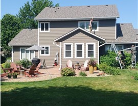 Gutters, Roof Replacement, Storm Restoration Project in Northfield, MN by Capital Construction LLC