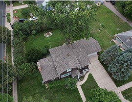 Owens Corning Driftwood from above birds eye view
