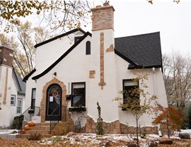 updated white stucco minneapolis home