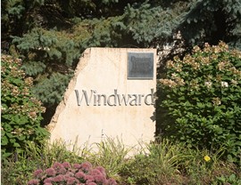 windward condo association sign in woodbury, mn