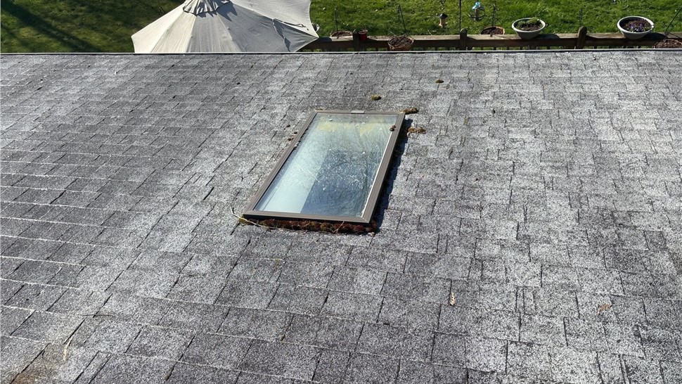 Roof before replacement and skylight upgrade in Concrete Washington