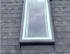 Velux skylight installed during roof replacement in Concrete Washington
