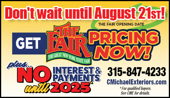 Join C Michael Exteriors at the 2024 New York State Fair!