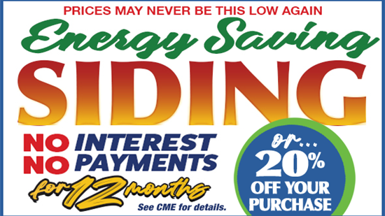 Energy Saving Siding!
