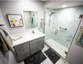 Bath Remodel Project in Land O' Lakes, FL by CMK Construction Inc.