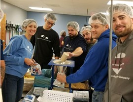 C&N Team at the food pantry