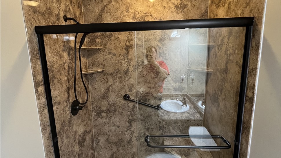 Replacement Shower Project in Lancaster, New York by Comfort Showers & Baths
