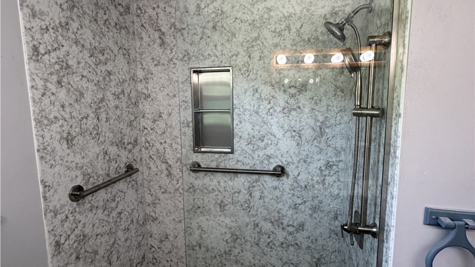 Replacement Shower Project in Rochester, New York by Comfort Showers & Baths