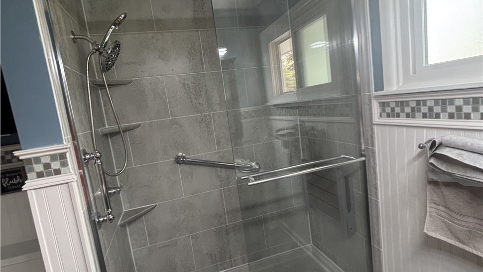 Replacement Shower Project in Newfane, New York by Comfort Showers & Baths