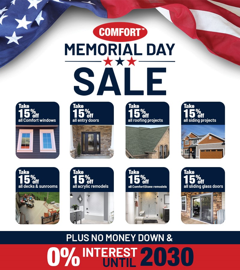 Comfort memorial day sale