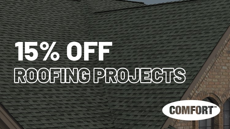 Save 15% Off All Roofing Projects
