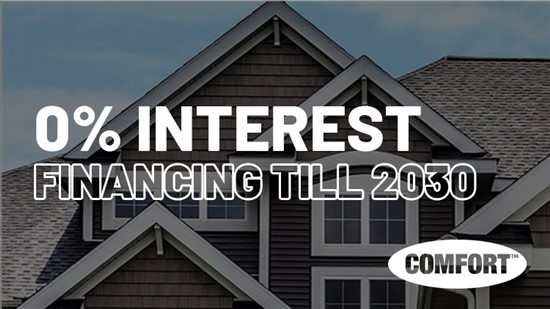 Enjoy Now With 0% Interest Financing Till 2030!