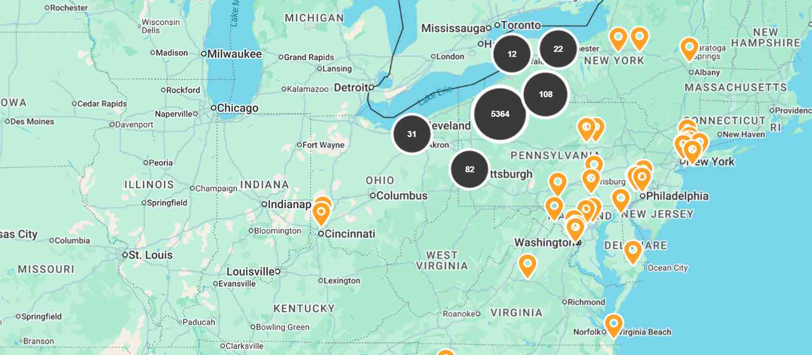 Service Area Map